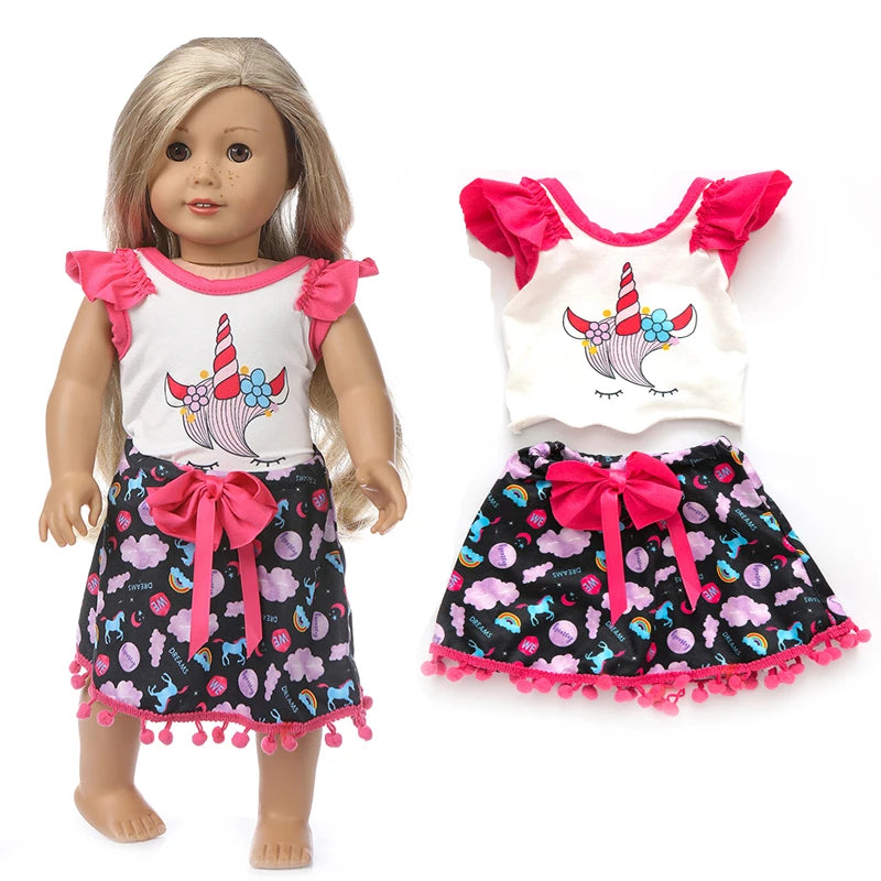Miao Mama ai wawa Leopard Print Doll Outfit — Stylish Clothing & Hat Set