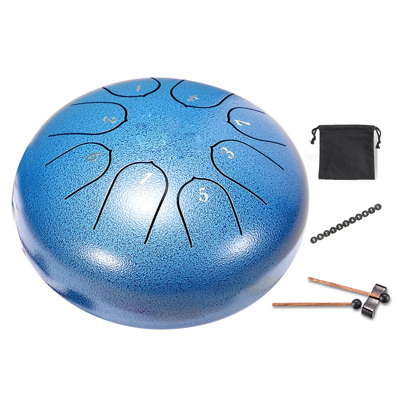 Crazy Stone 3 Inch Handpan Drum — Ethereal Steel Tongue Percussion Kit