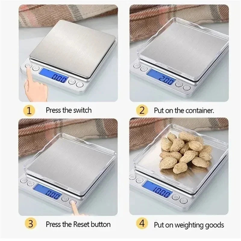 Digital Precision Kitchen Scale — High Accuracy Measuring Balance