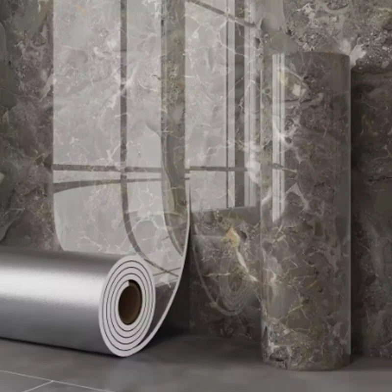 Marble Pattern Self-Adhesive Wallpaper — Waterproof Foam Wall Sticker