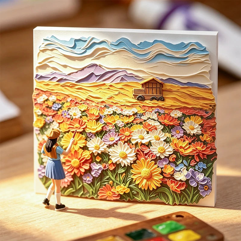 Scenery Decorative Stickers — 20 Piece Set for Scrapbooking & Journals