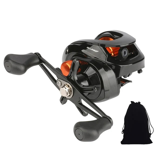 GLS Baitcasting Fishing Reel — 6.3:1 Gear Ratio with 8KG Max Drag