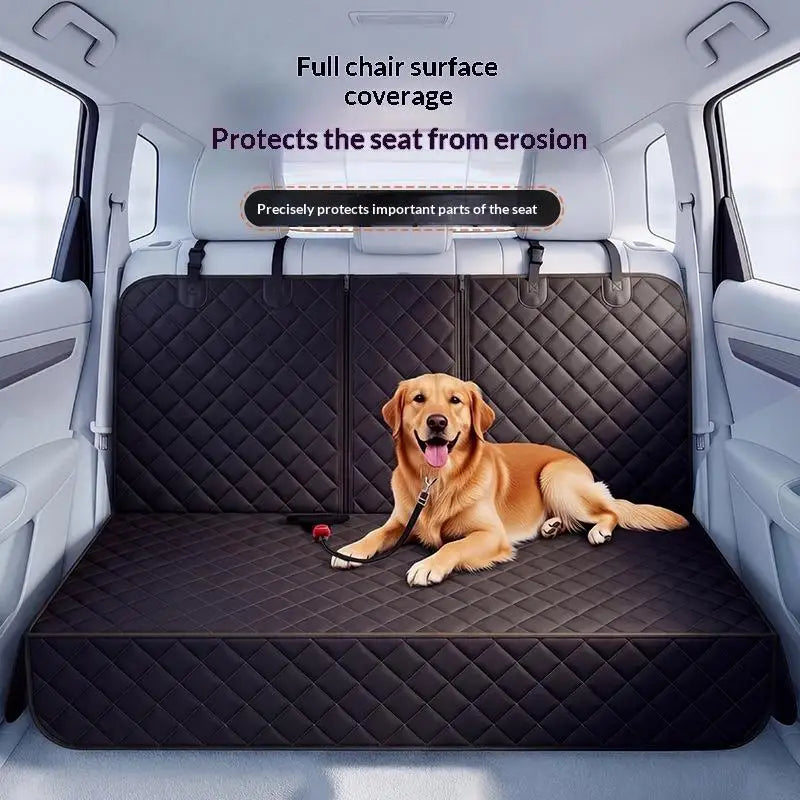 Waterproof Pet Car Seat Cover — Durable Rear Seat Cushion for Dogs & Cats