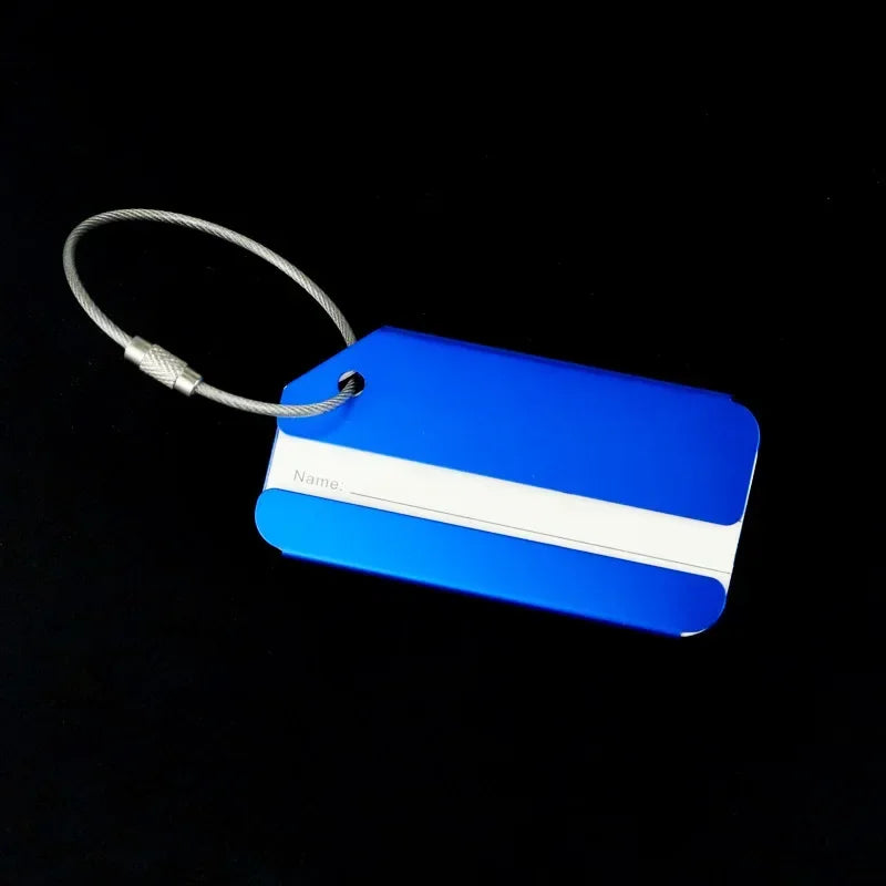 eTya Aluminum Alloy Luggage Tag — Durable Suitcase ID Holder for Travel