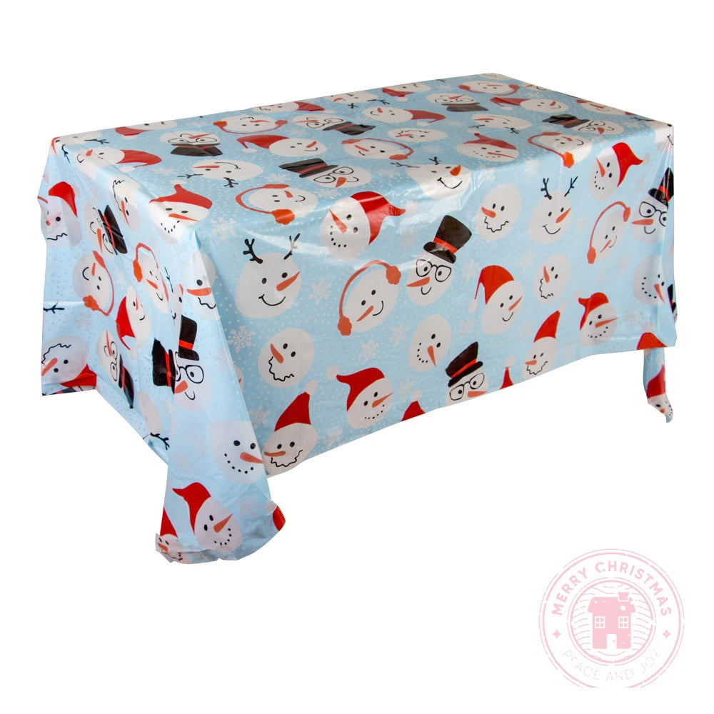 Seasonal Pattern Tablecloth — Festive Holiday Decoration for Parties