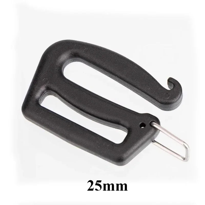 G Hook Webbing Buckles — Durable Plastic Adjuster for Bags and Belts