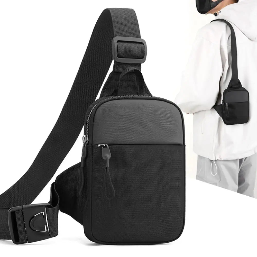 Men's Canvas Chest Bag — Compact Crossbody Sling for Daily Essentials