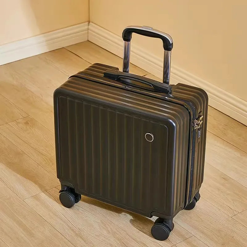 18-Inch Lightweight Travel Luggage — Hard Shell Spinner Suitcase with Combination Lock