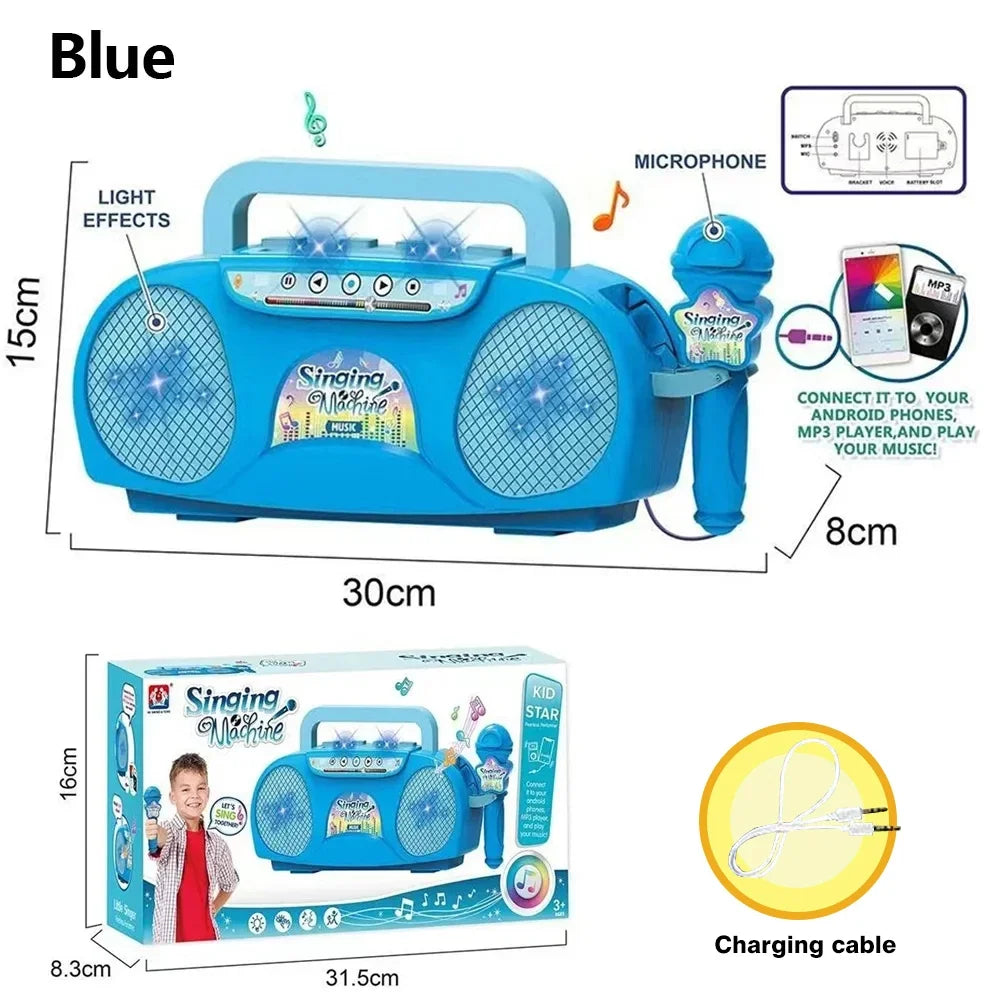 Kmoist Karaoke Microphone Machine — Light-Up Singing Toy for Kids
