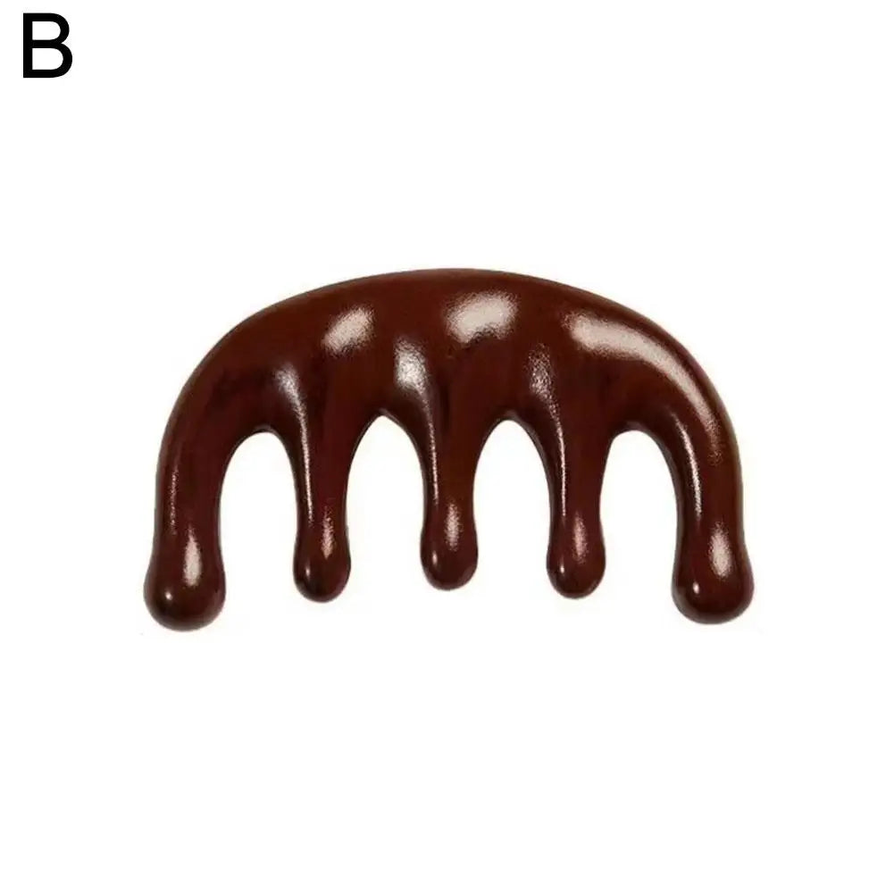 Natural Gua Sha Massage Comb — Scalp and Facial Relaxation Tool