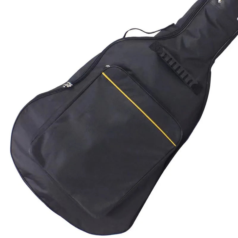 Acoustic Guitar Gig Bag — Waterproof Padded Backpack Case, Black