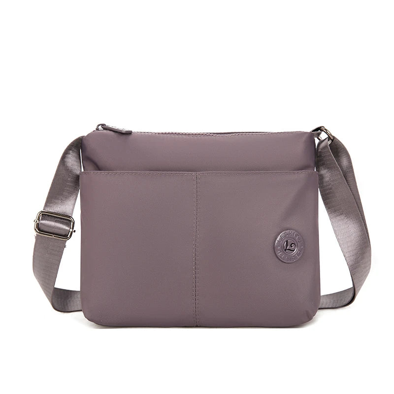 Women's Nylon Crossbody Bag — Multi-Pocket Messenger Purse for Travel