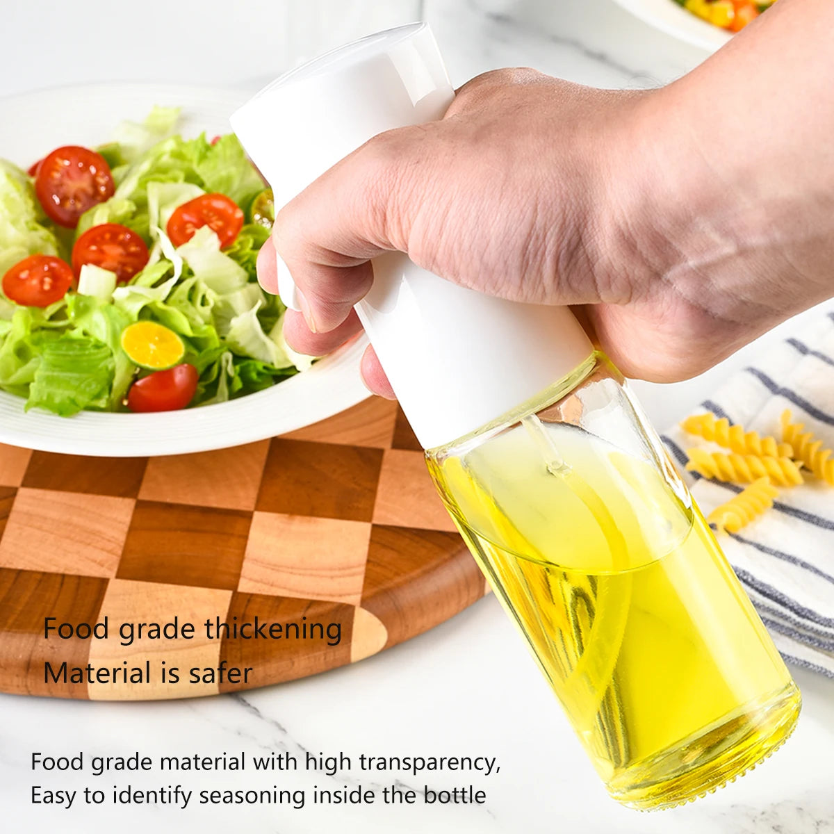 High-Pressure Oil Spray Bottle — Fine Mist Atomizer for Cooking and Gardening