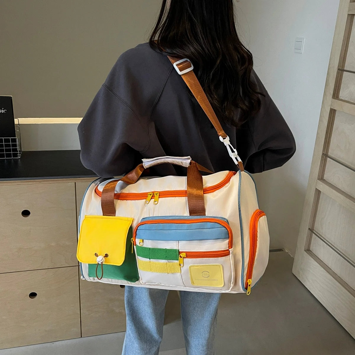 Large Capacity Travel Duffle Bag — Multi-Pocket Gym & Weekend Bag