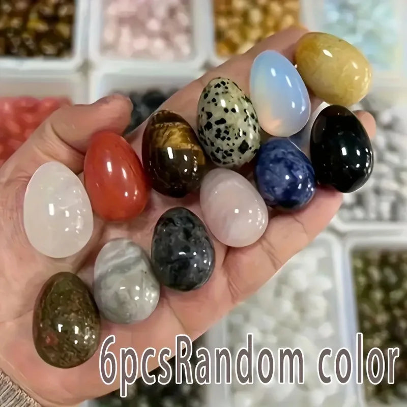 Polished Natural Egg Stones — Decorative Crystal Stones for Home or Aquarium