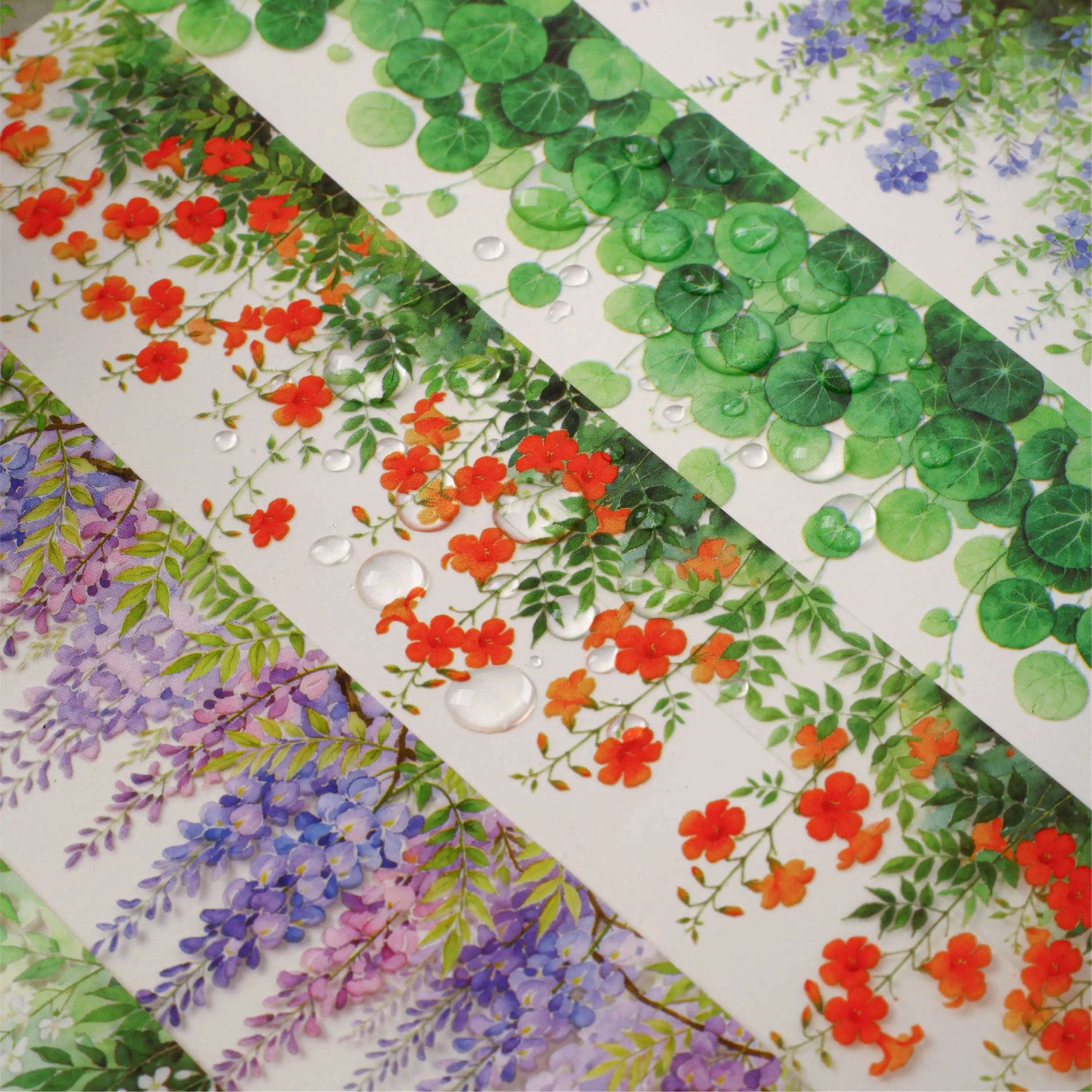 Decorative Plant Vine PET Tape — Botanical Design for Scrapbooking & DIY
