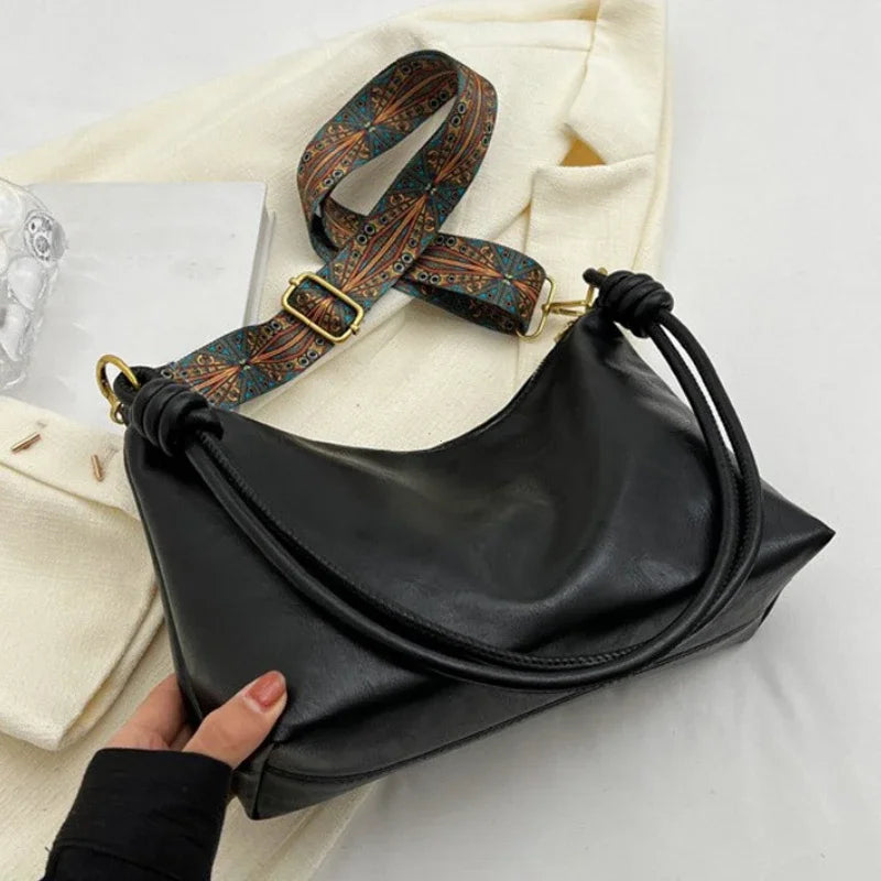 dawndesslo Women's PU Leather Tote Bag — Large Capacity Shoulder & Crossbody Bag