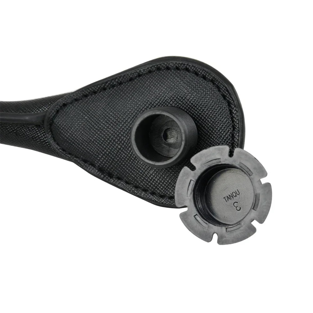 TANQU Faux Leather Bag Handle — Round Replacement Strap for Totes