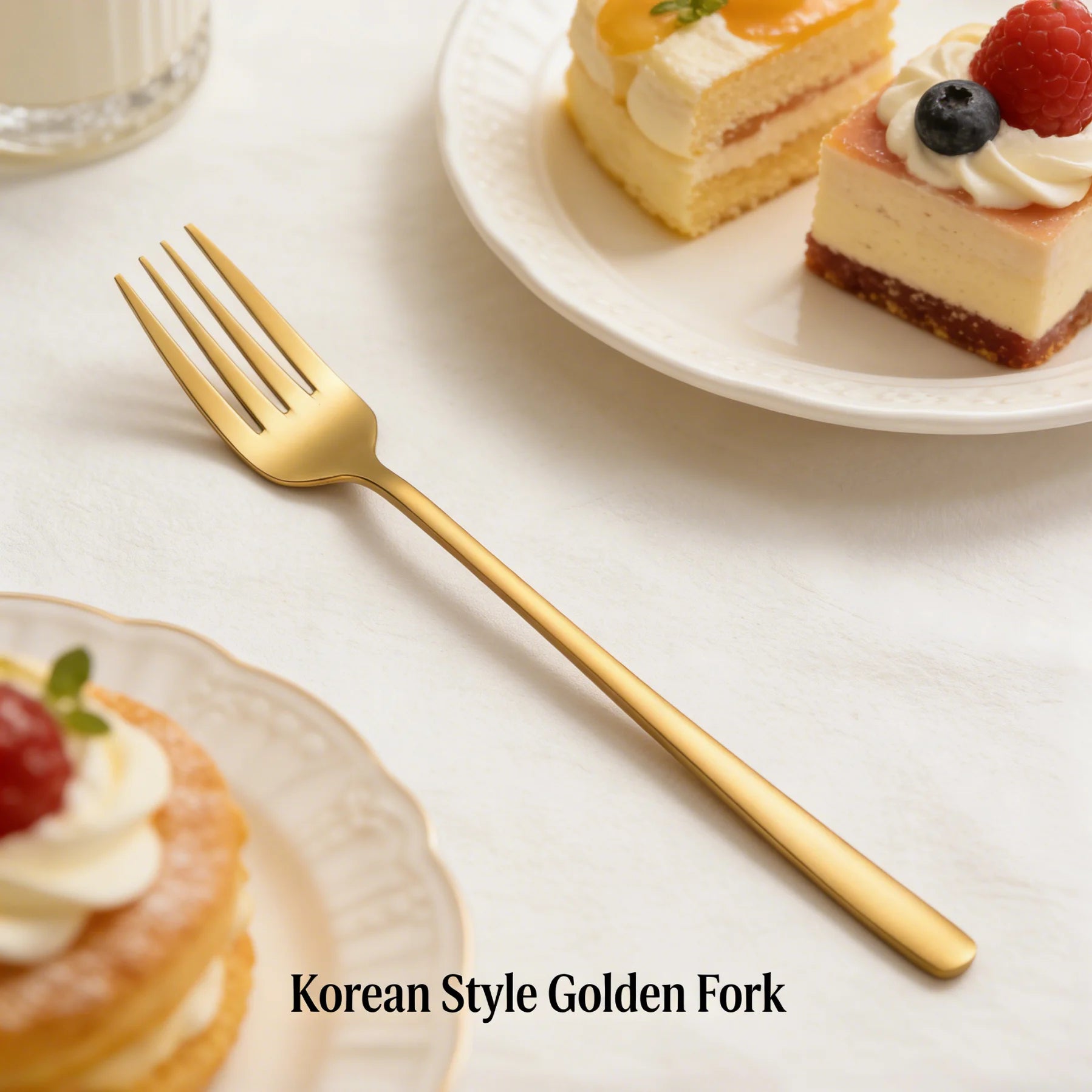 Stainless Steel Dinner Forks — Elegant 16-Piece Set for Home and Parties