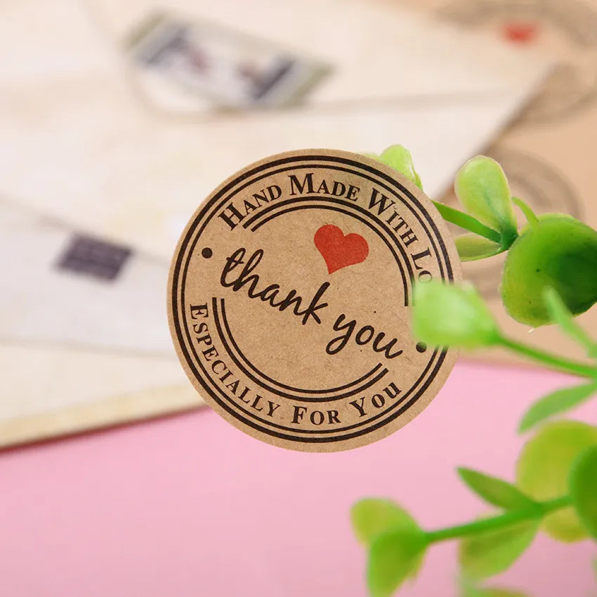 Kraft Gracias Thank You Stickers — Decorative Spanish Labels for Crafts