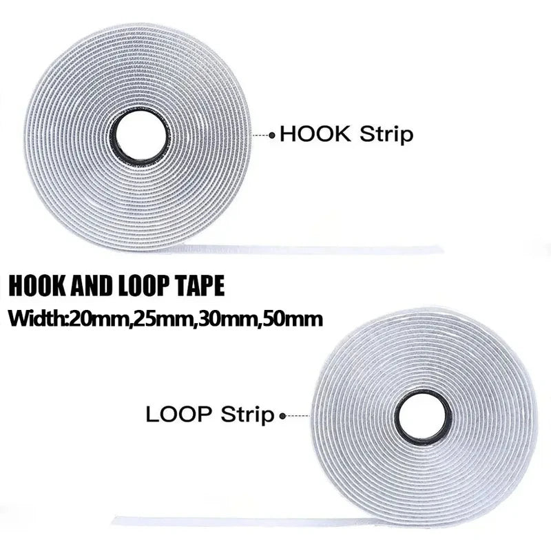 Self-Adhesive Hook and Loop Tape — Strong Fastener for DIY Projects