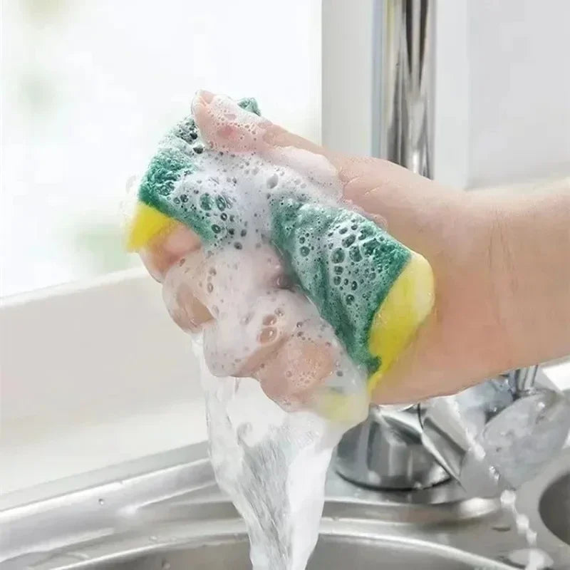 Double-Sided Magic Cleaning Sponge — Highly Absorbent Kitchen Scrubber