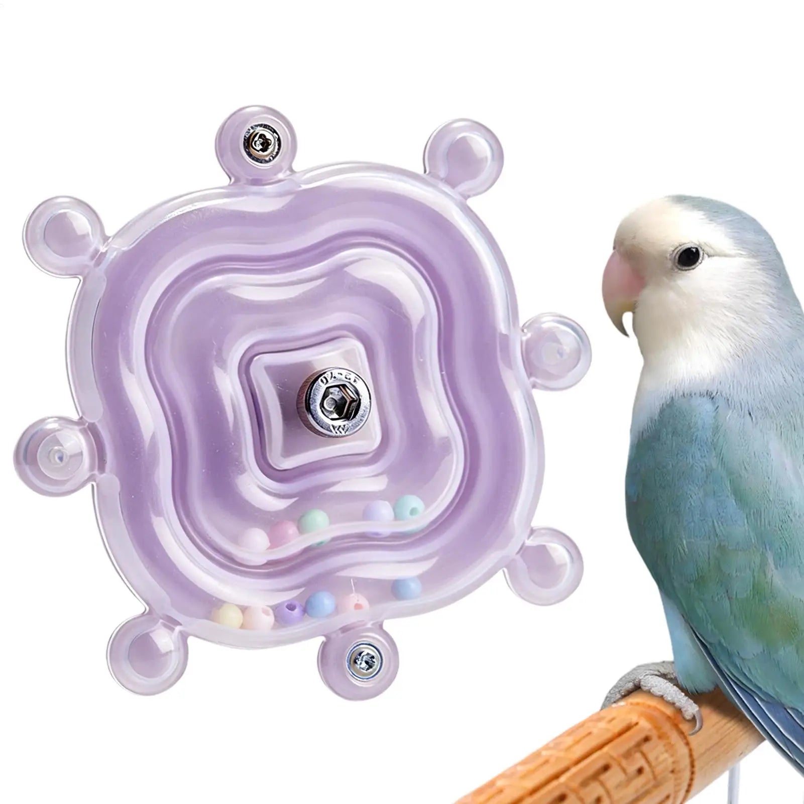 Rotating Interactive Bird Toy — Mental Stimulation & Beak Health Enrichment