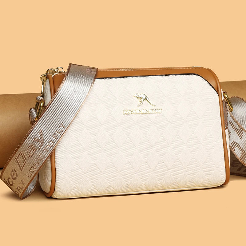 Women's Plaid Crossbody Bag — Stylish Underarm Messenger Purse