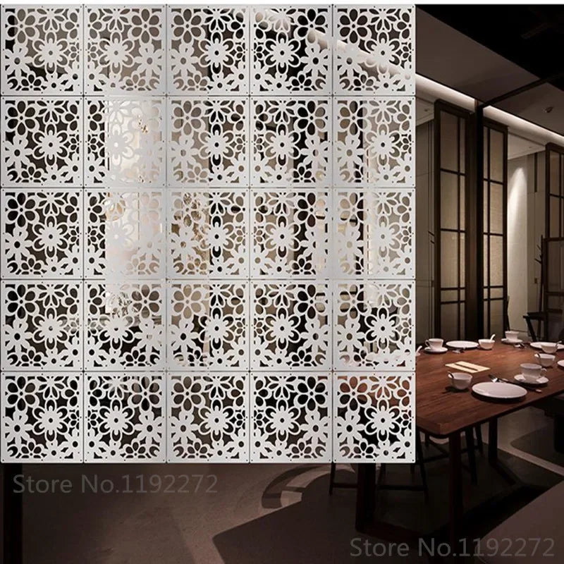 Modern Hollow Hanging Screen — Decorative Room Divider Partition