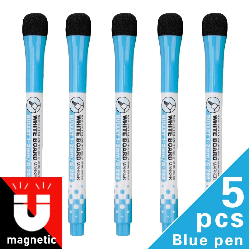 lqcrwoc Magnetic Whiteboard Markers — Erasable Dry Erase Pens for School & Home
