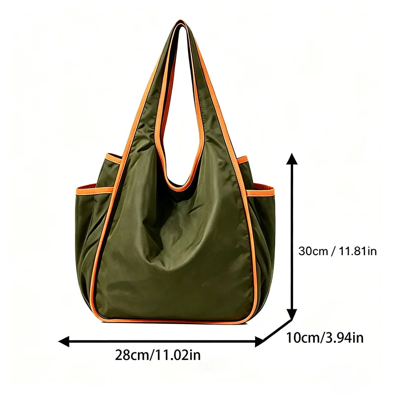 Foldable Reusable Grocery Bag — Durable Portable Tote with Wide Handles