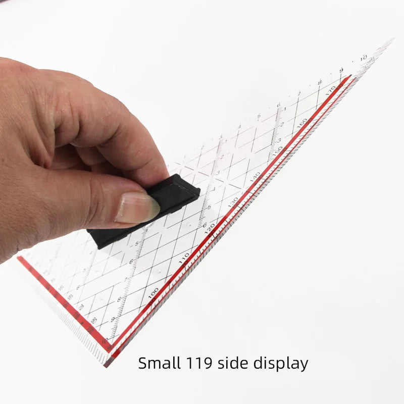 Isosceles Triangle Drawing Board — Professional Ruler & Protractor for Woodworking