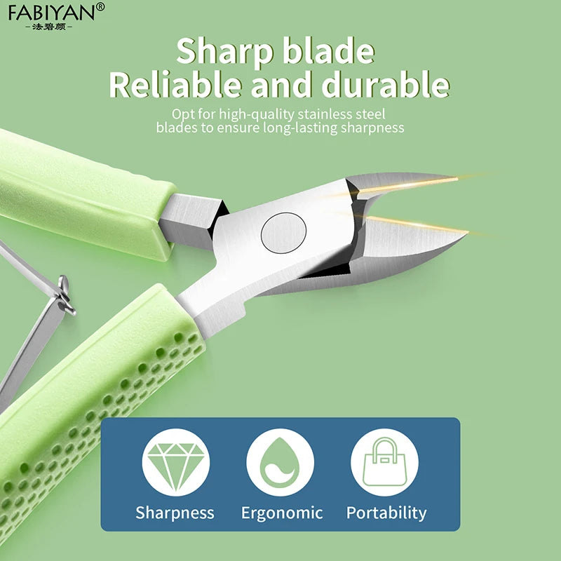 FABIYAN Cuticle Nipper — Professional Stainless Steel Nail Trimmer