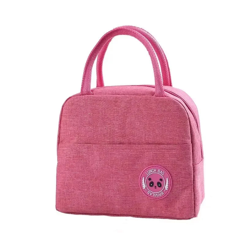 Insulated Bento Lunch Bag — Portable Meal Carrier with Aluminum Foil Lining