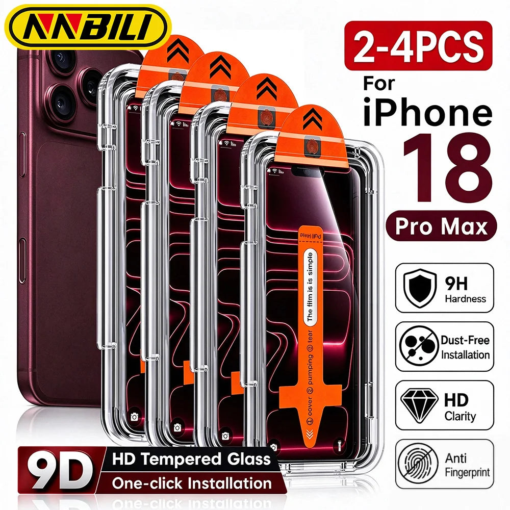 NNBILI Tempered Glass Screen Protector — Dust-Free Installation Kit