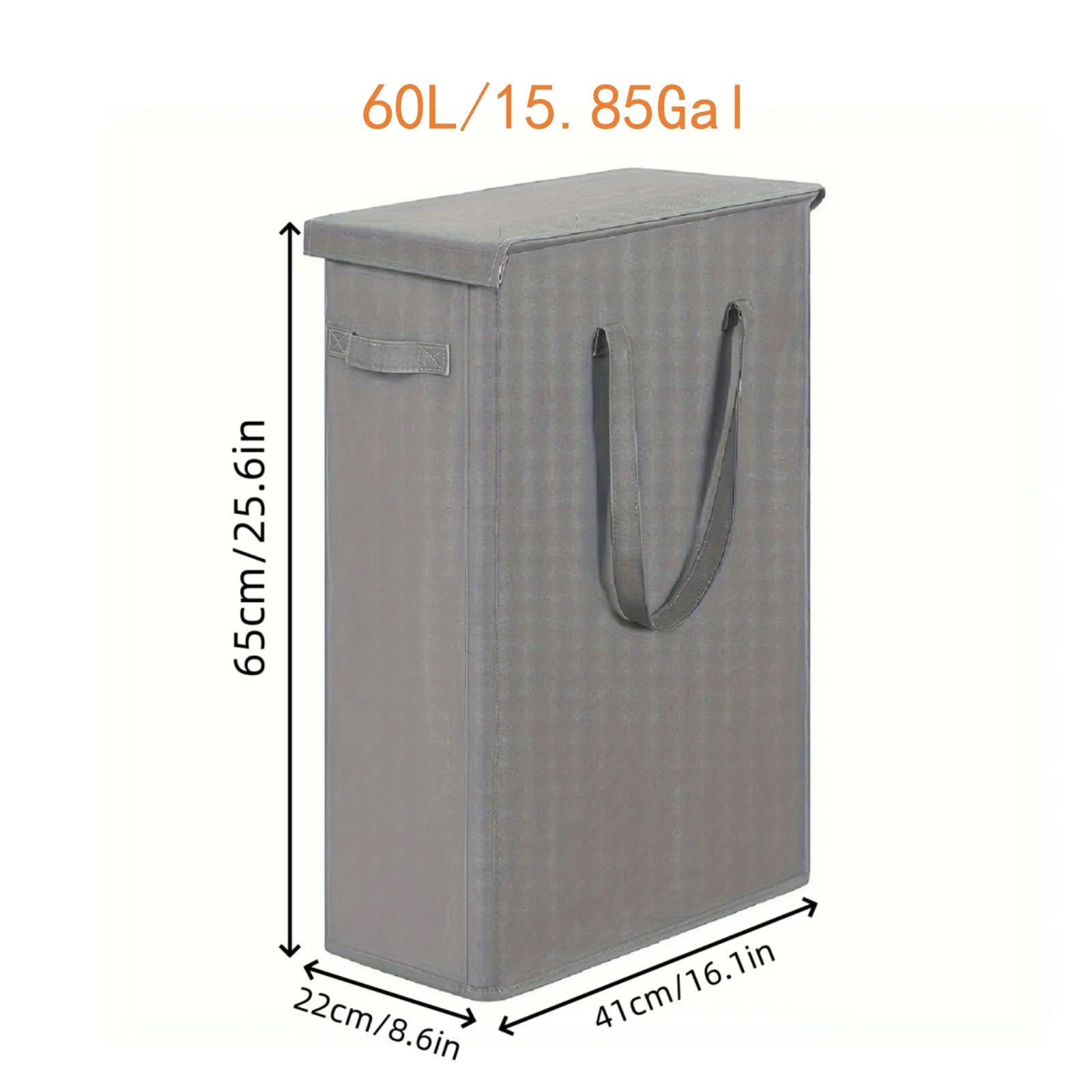 Rolling Laundry Hamper with Lid — Portable Oxford Fabric Storage Basket