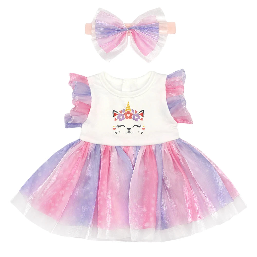 Kanvtoy Doll Clothing Sets — Cute Rompers and Shoes for 13-18 Inch Dolls