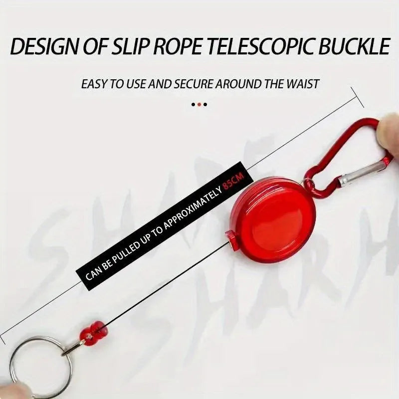 Retractable Badge Holder — Durable Aluminum Alloy Pull Buckle