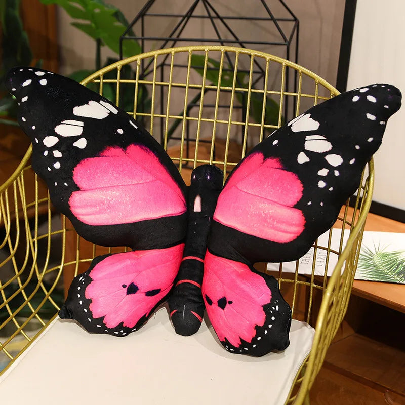 Butterfly Plush Pillow — Soft Decorative Cushion for Home Decor