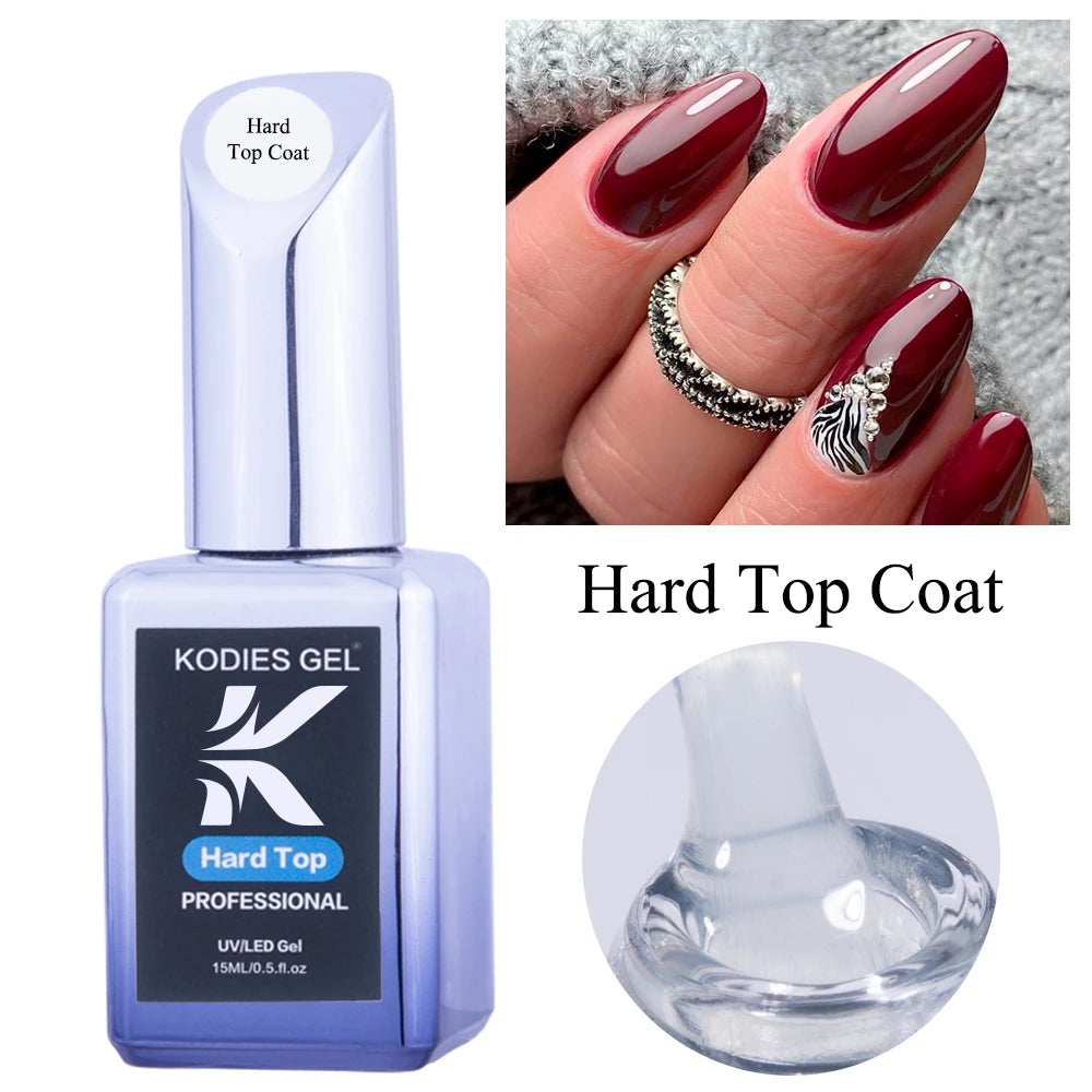 KODIES GEL Super Sticky Base Coat — Strong Semi-Permanent Nail Foundation