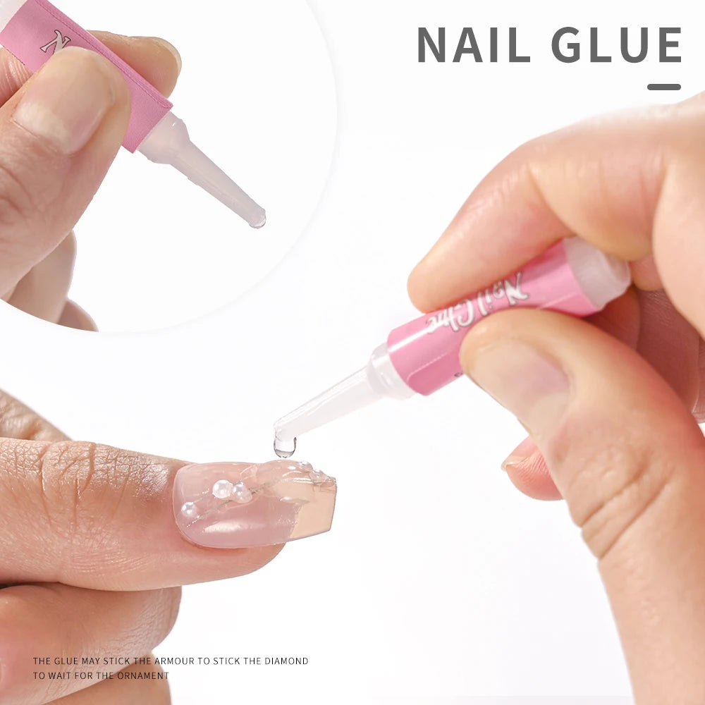 MAFANAILS Extra Strong Nail Glue — Fast Drying Adhesive for False Tips & Rhinestones