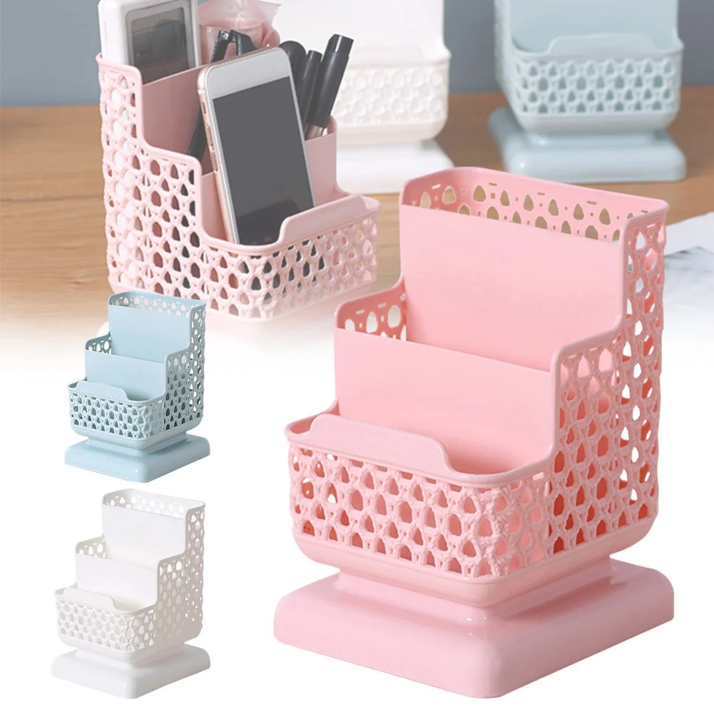 Multi-Compartment Desk Organizer — Stationery and Document Storage Stand