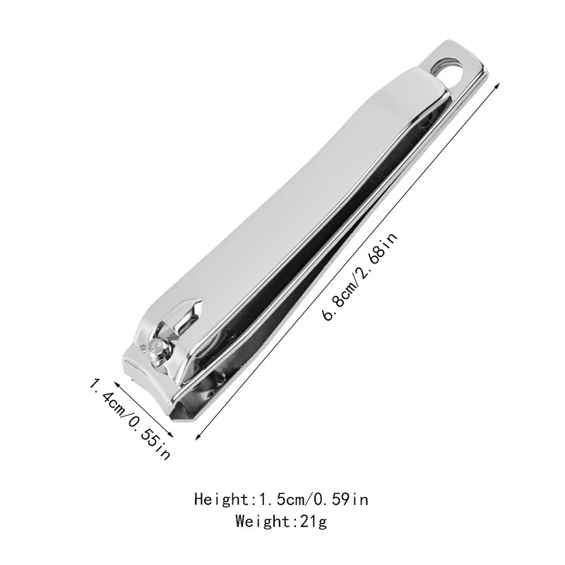 Stainless Steel Nail Clipper — Sharp Professional Trimmer for Fingernails and Toenails