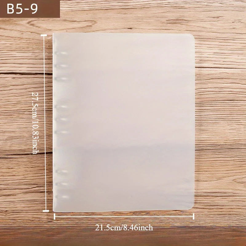 Plastic Ring Binder Organizer — Secure Clasp Closure for Office & School