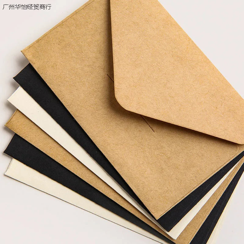 pelsone Kraft Paper Envelopes — Vintage Style for Business Cards & Invitations