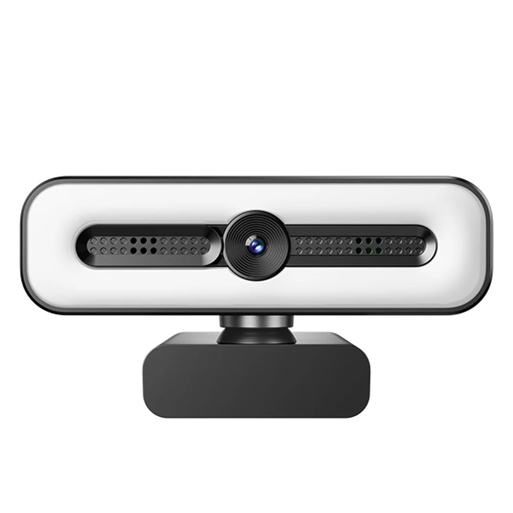 BuyinCoins HD Webcam with Integrated Ring Light — High-Definition Video Conferencing Camera