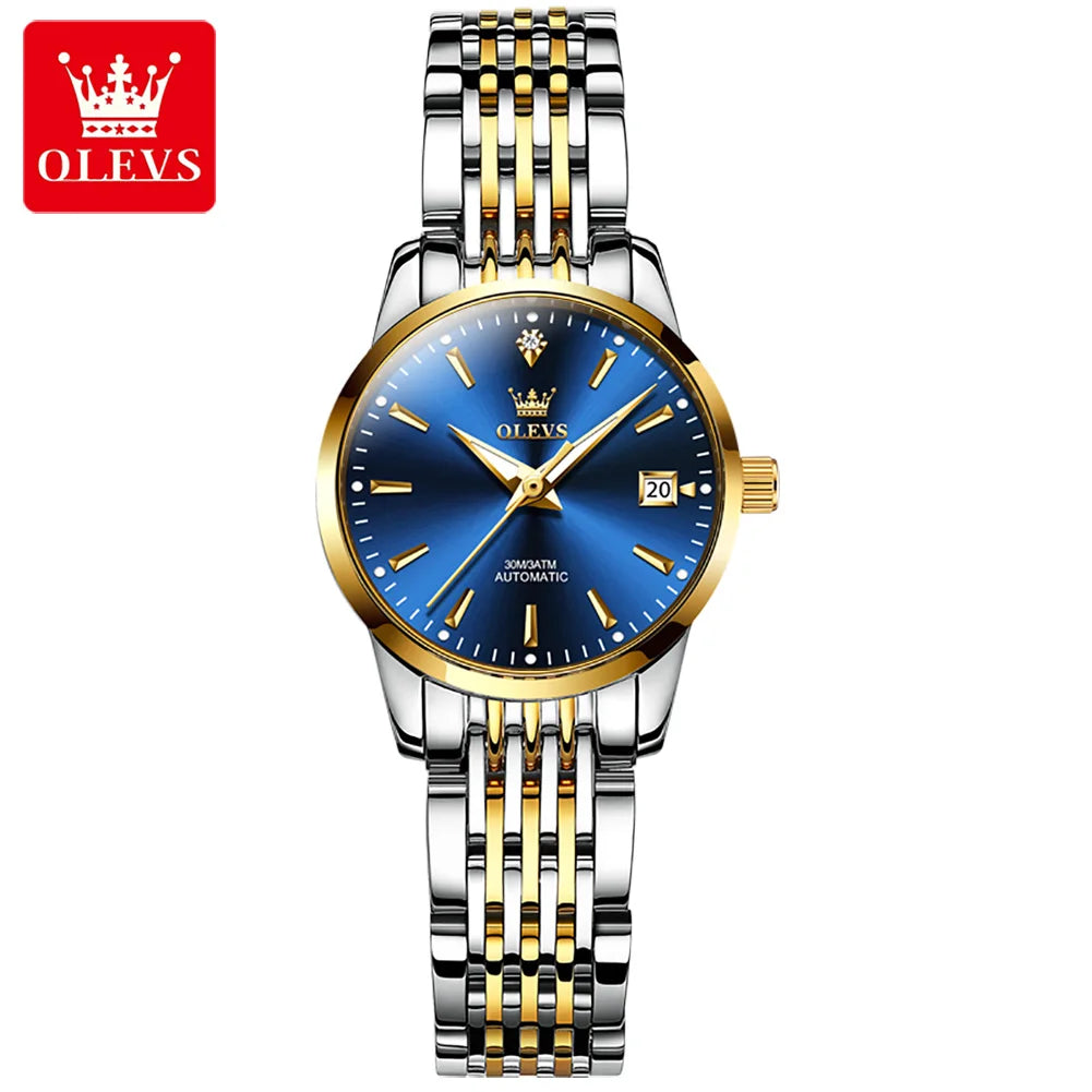 OLEVS 6635 Luxury Ladies Watch — Automatic Mechanical Chronograph