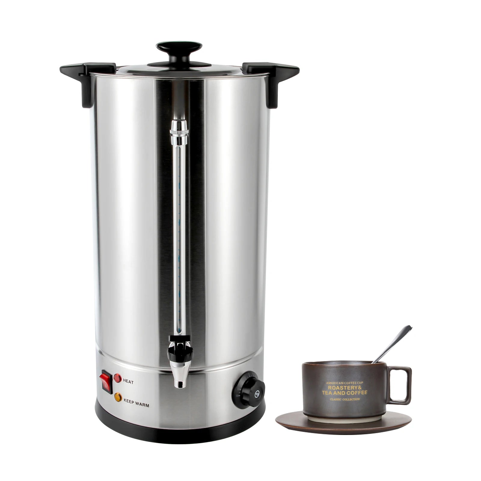 Stainless Steel Coffee Urn — 25L Large Capacity Beverage Server