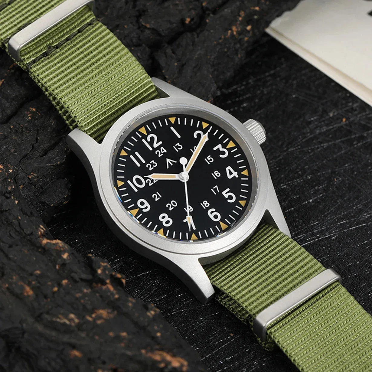 militado ML05 Military Quartz Watch — 38mm Sandblasted Case with Sapphire Crystal