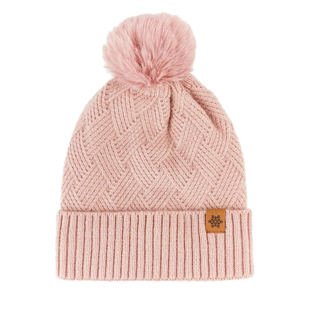 Winter Thermal Accessory Set — Knit Beanie, Scarf & Touchscreen Gloves